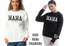 Load image into Gallery viewer, Mama customized crew necks