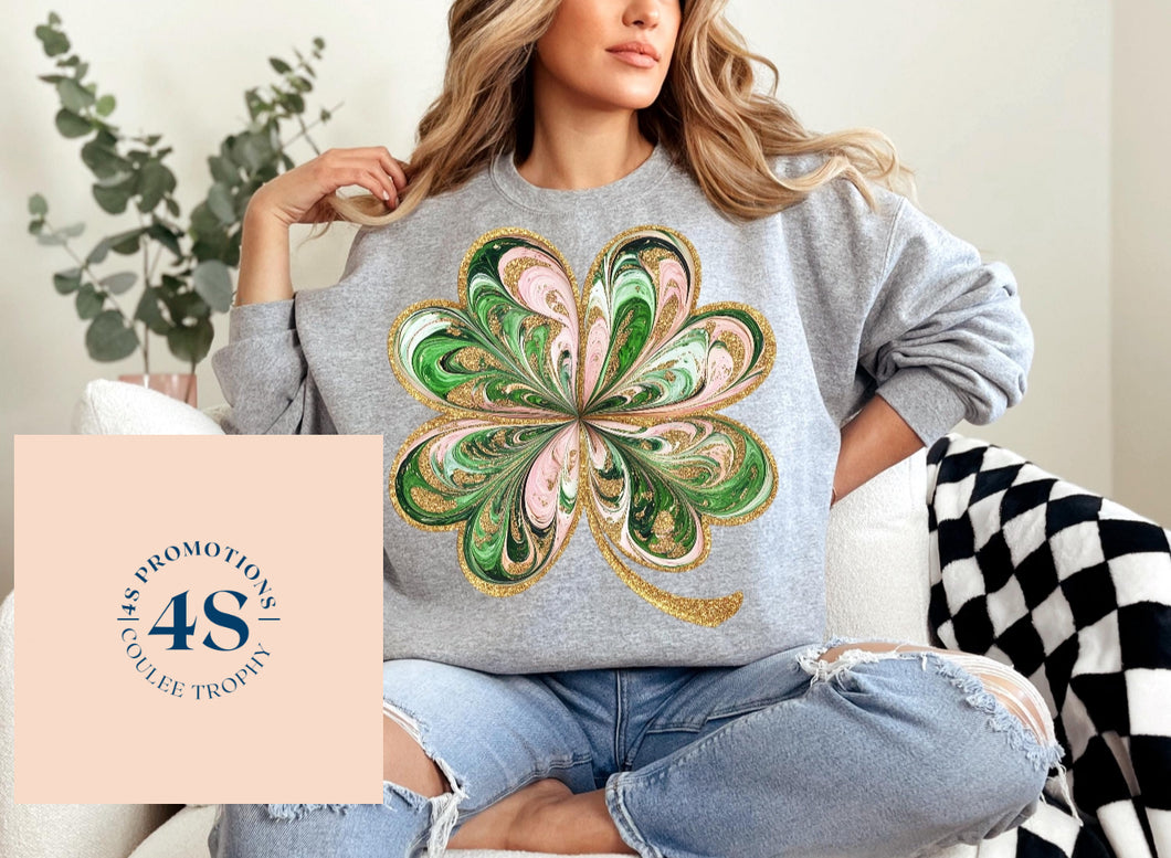 Marble effect shamrock