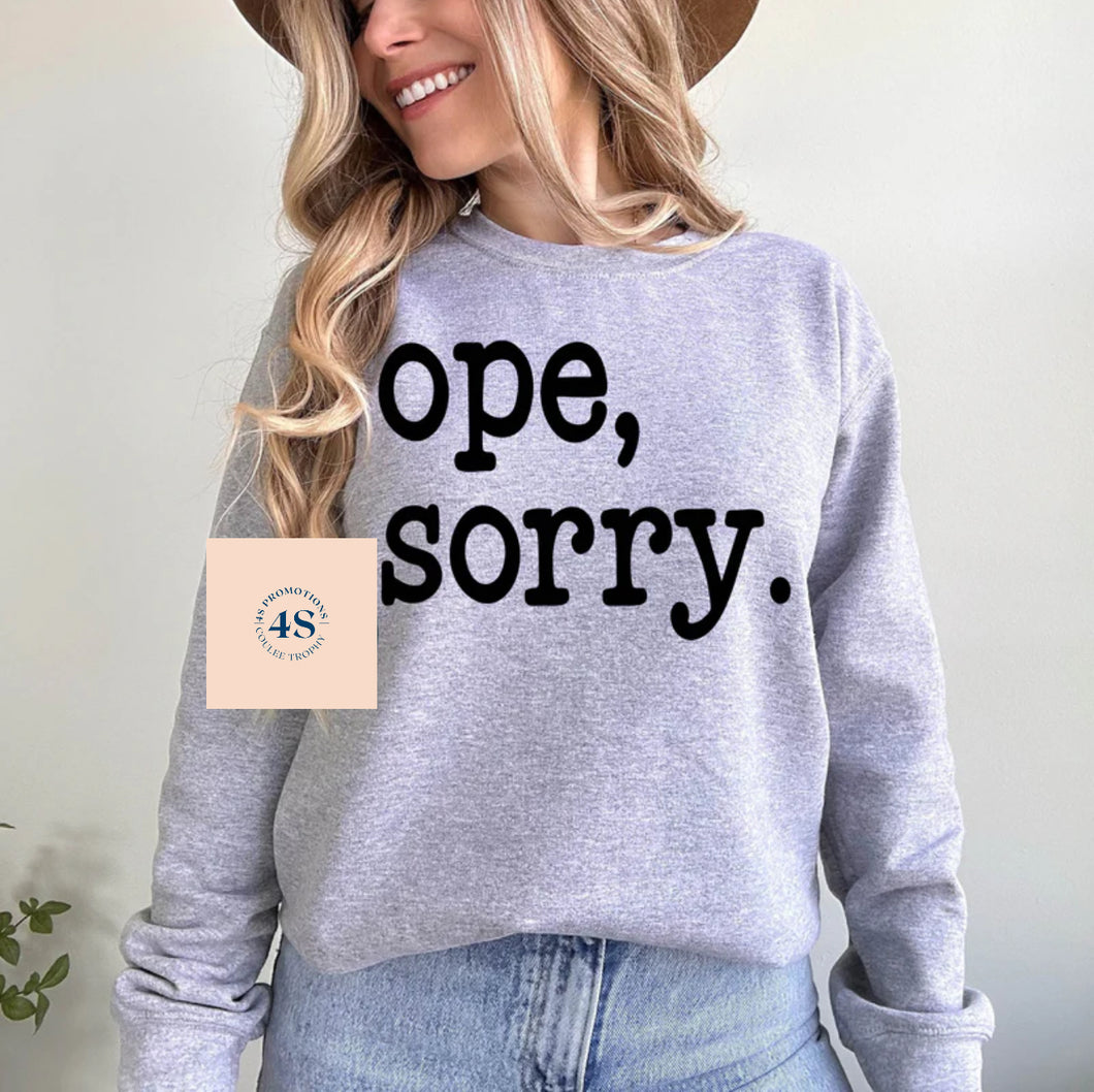 OPE, Sorry