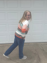Load image into Gallery viewer, Striped Colorblock Sweater
