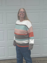 Load image into Gallery viewer, Striped Colorblock Sweater
