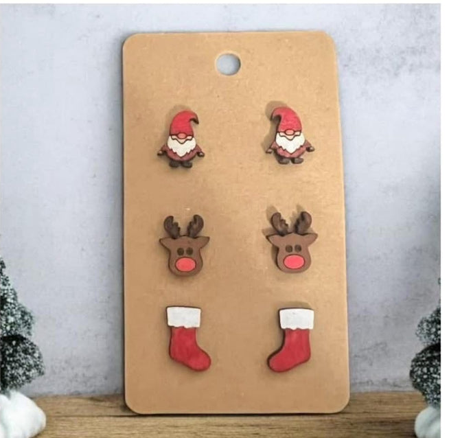 stud earrings 3 pack