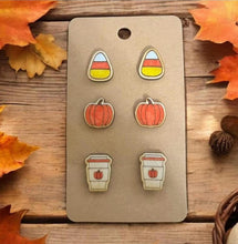 Load image into Gallery viewer, stud earrings 3 pack
