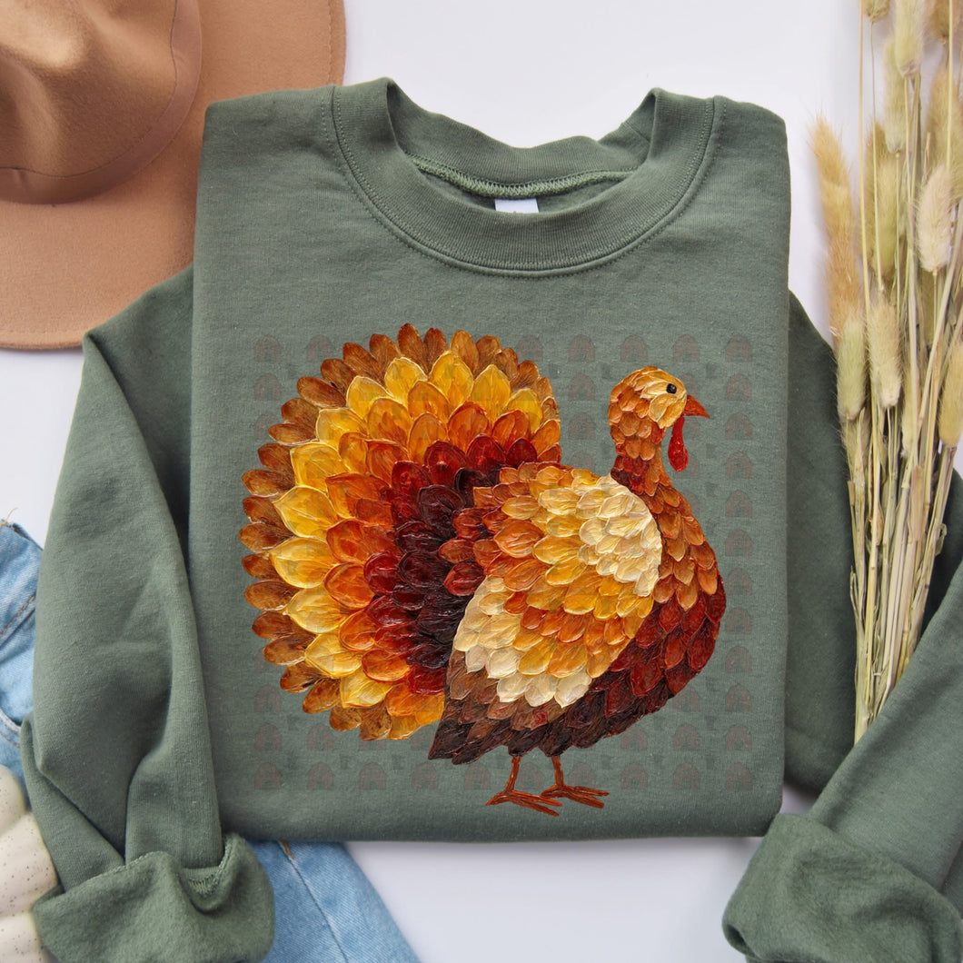 Painted turkey