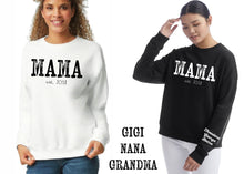 Load image into Gallery viewer, Mama customized crew necks
