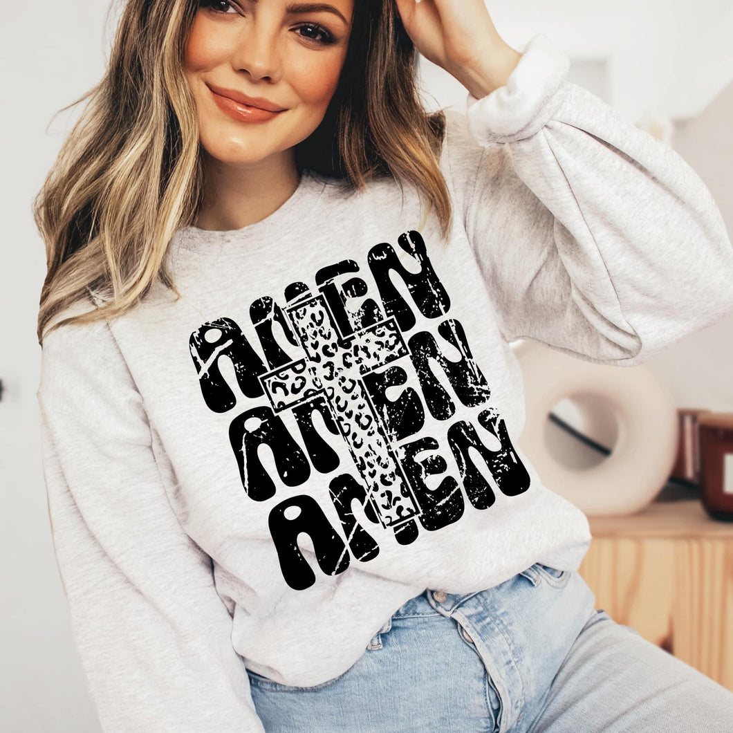 Amen with cheetah cross