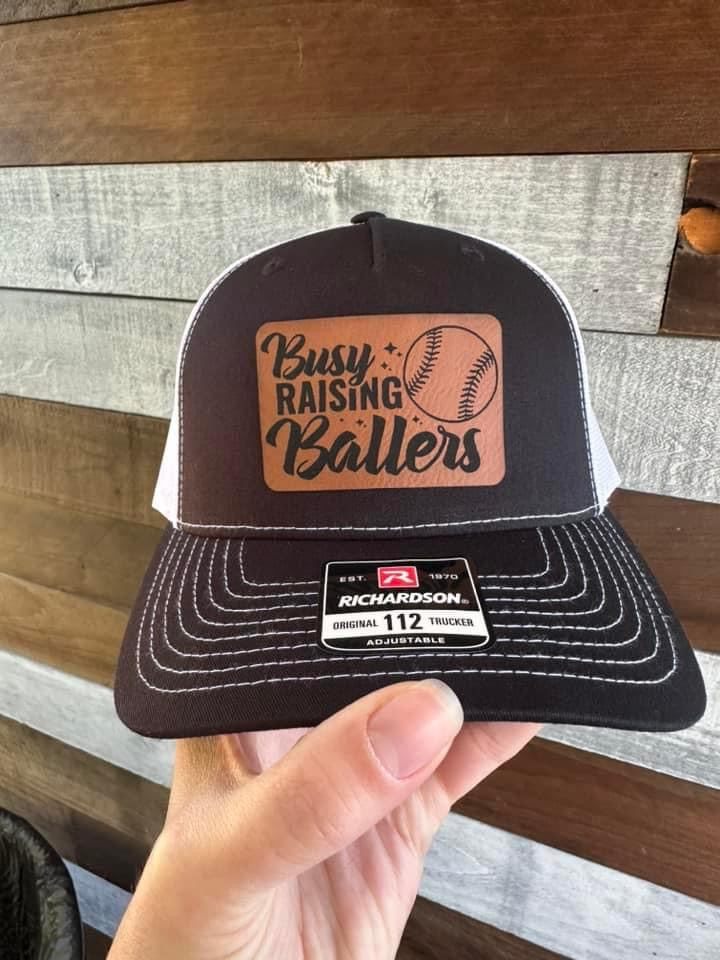 Busy raising ballers ball cap